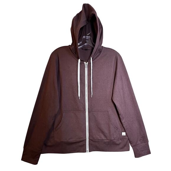 Vuori Halo Performance Hoodie 2.0 Women Sz M Brown Jacket Activewear Hike NWOT - Picture 2 of 16